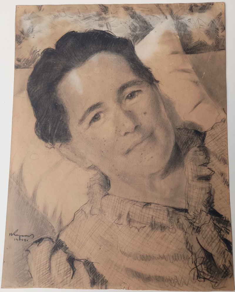 Kohlezeichnung Portrait 156x