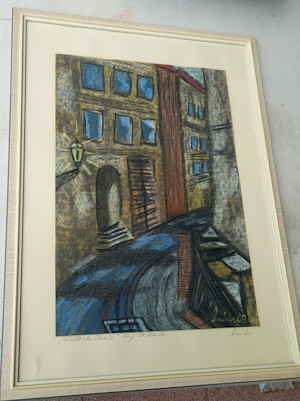 Nchtliche Strasse  lkreide 214034d