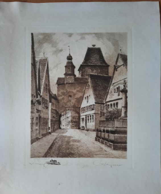 Bruck Albrecht Rothenburg ob der Tauber Rdergasse 191355x