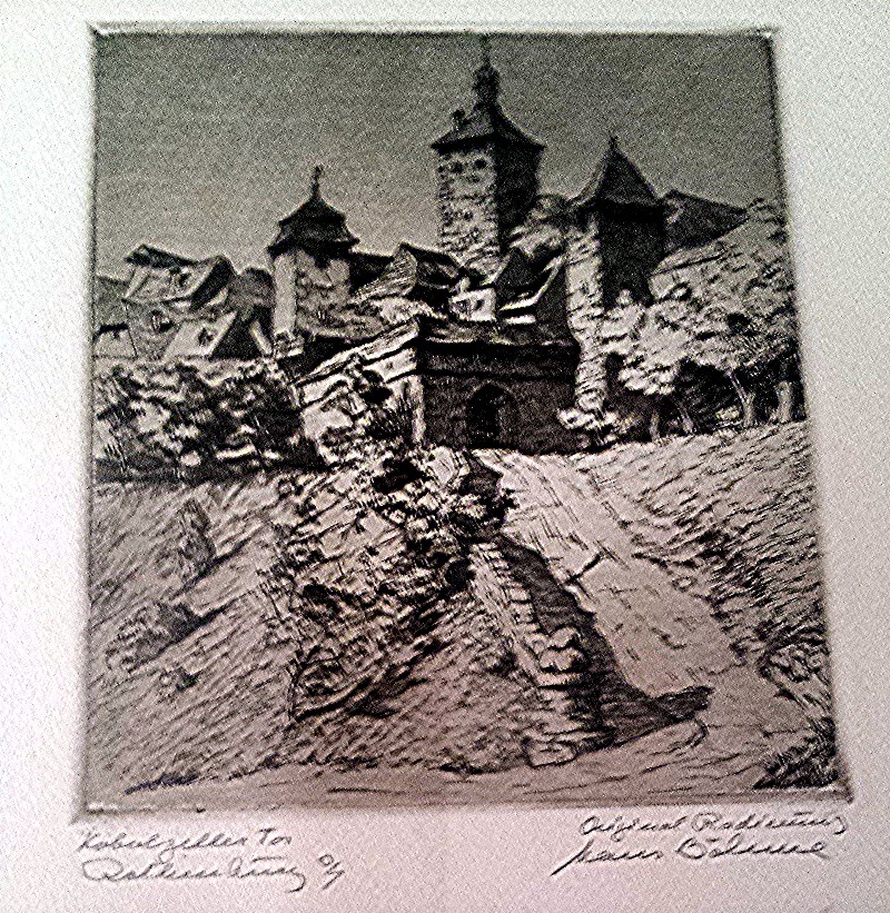 Böhme Hans Rothernburg Kobolzeller Tor 1x Böhme Hans Rothernburg Kobolzeller Tor 1x