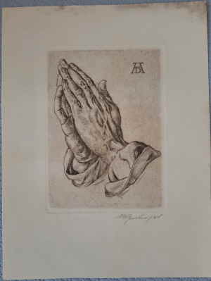 Betende Hände Radierung Dürer Albrecht 252d