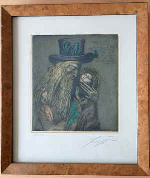 Ernst Fuchs Jakob und Joseph 525d