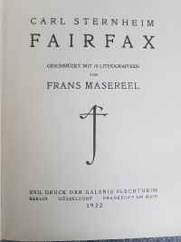 Masereel Buch FairFax 21d