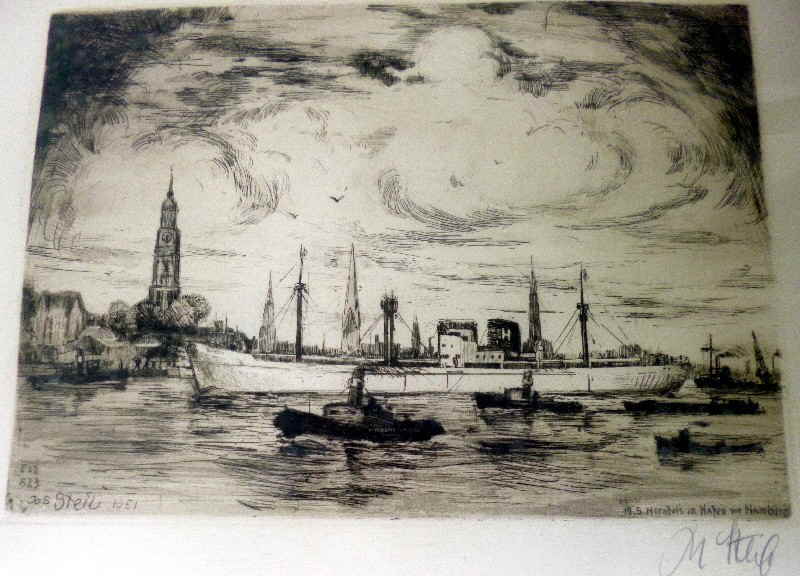 Josef Steib M S Hornfels im Hafen von Hamburg 20540x