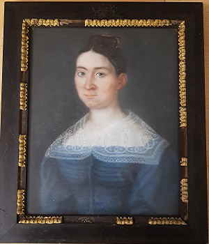 Biedermeier Pastell Portrait Schroedel  42d