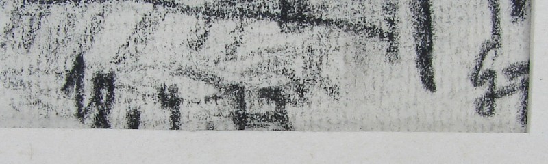 Bleistiftzeichnung monogrammiert GT 6246x
