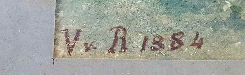 monogramm V.v.R 8x