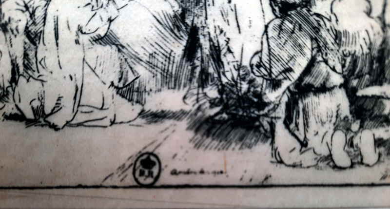 Rembrandt Christus heilt die Kranken Rollstuhl 903x