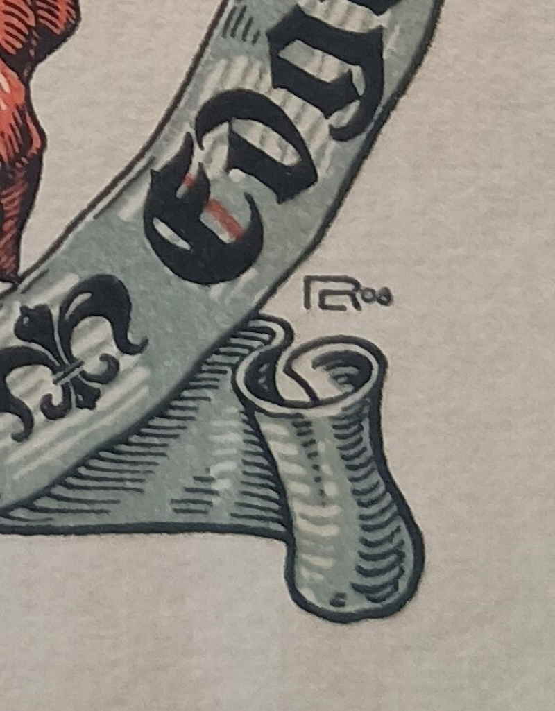 Ex libris Wappen f�r Edgar W. Lange 218405x