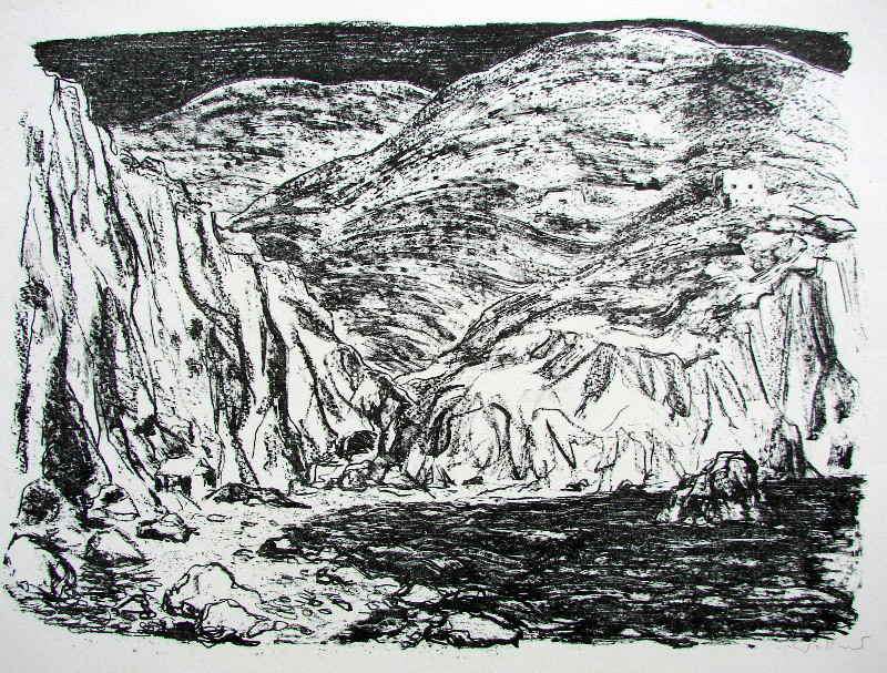 Lithografie Gebirge 6291x