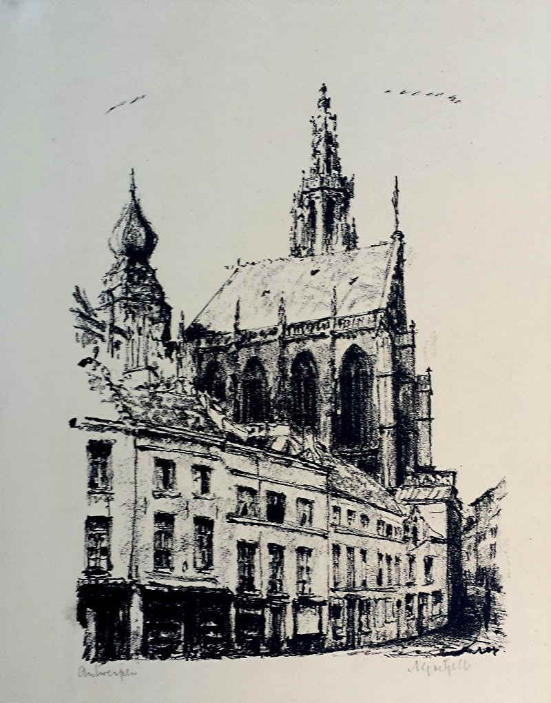Antwerpen Kathedrahle von der Nordseite _191025x