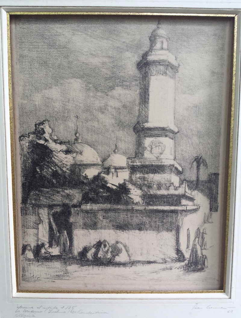 Lithographie Algerien jean _094223x