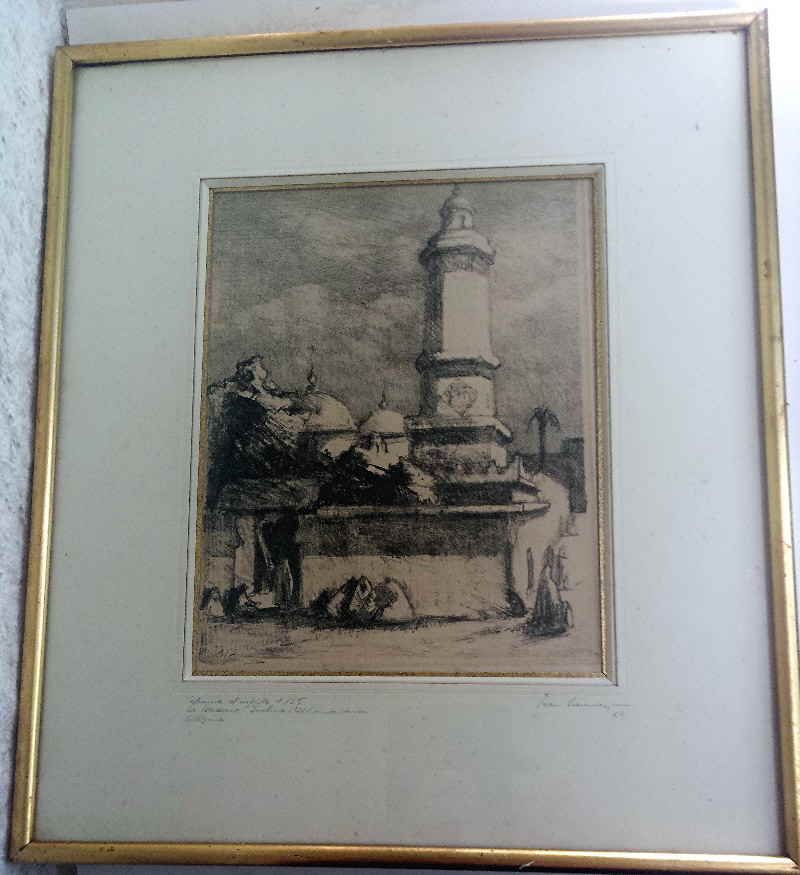 Lithographie Algerien jean  _174353x