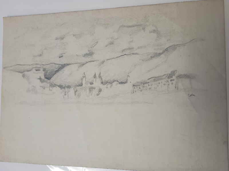 Unleserlich Zeichnung Bleistift Kohle 241428x