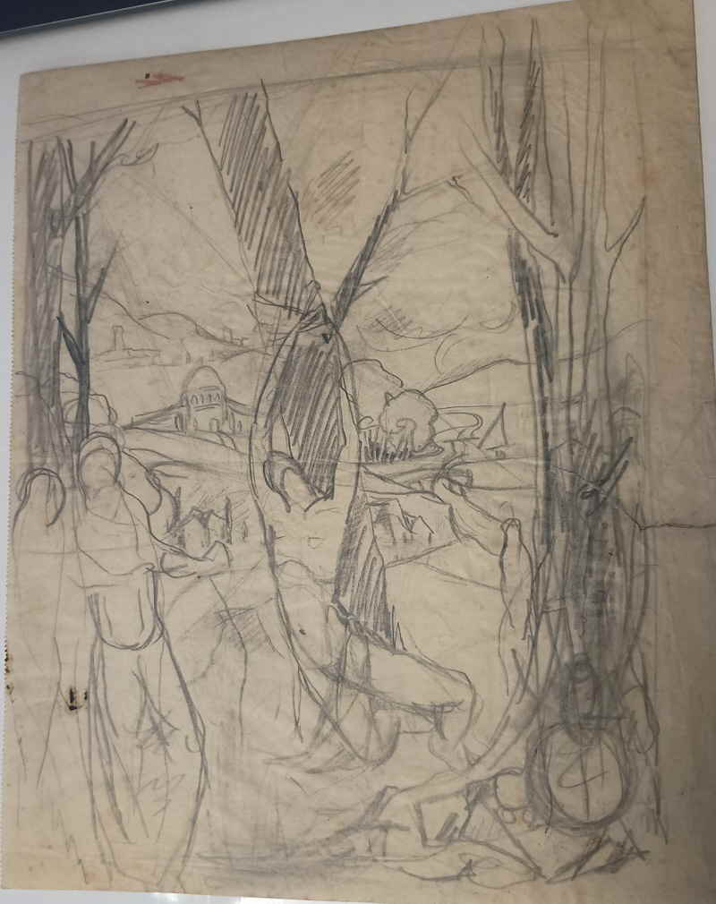 Unleserlich Zeichnung Bleistift Kohle 635393x