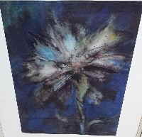 Aquarell abstrakte Blume 1704391d
