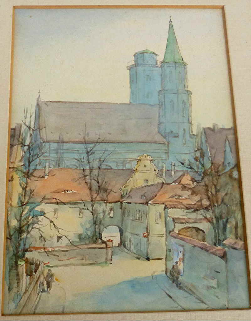 Aquarell Klosterkirche 40071x