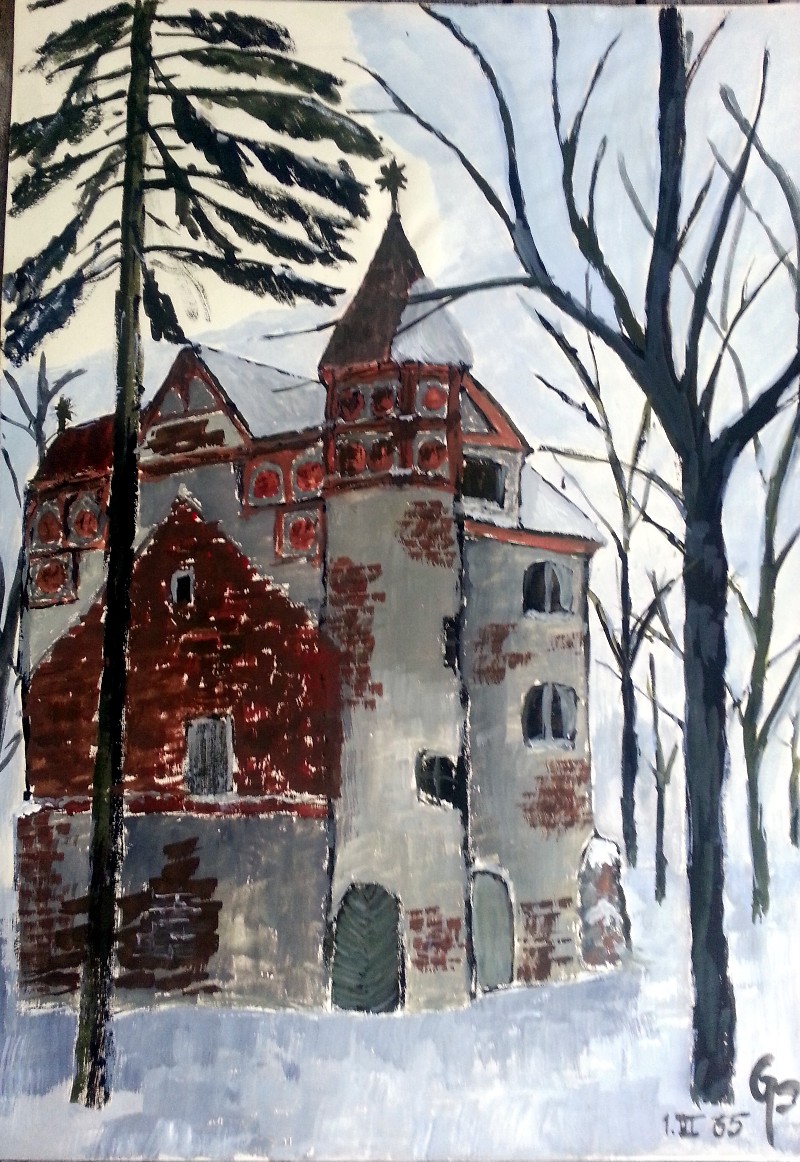 gouache Landschaft 073245x