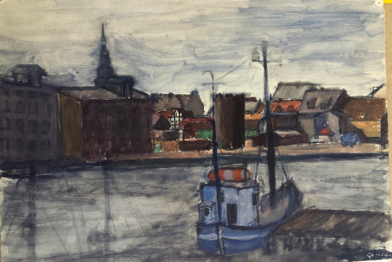 gouache  _mit Boot 113829x