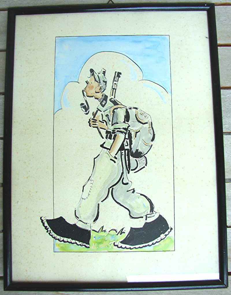 tschechischer Soldat Karikatur 3332X