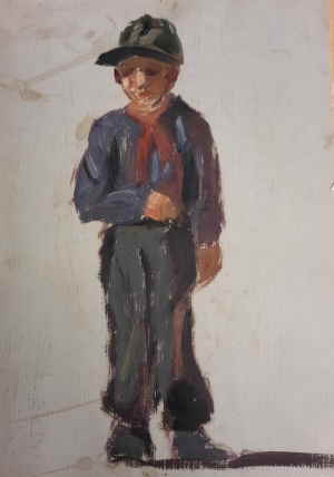 lgemlde Stehender Junge 209d