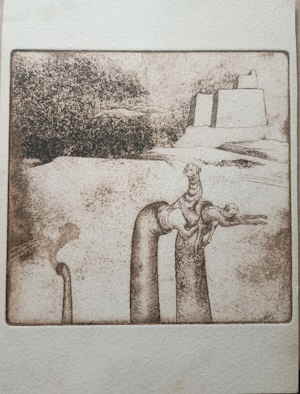 Radierung Unsigniert 336309d Radierung Unsigniert 336309d